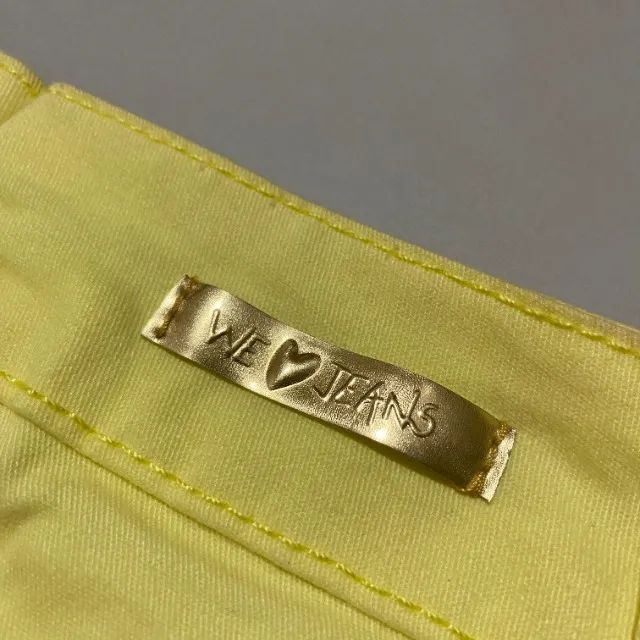 Short Jeans Amarelo - Foto 2