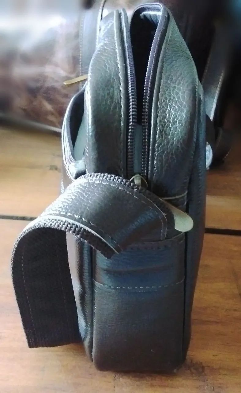 Bolsa Tiracolo de couro Legítimo - Vintage Clássica - Foto 2