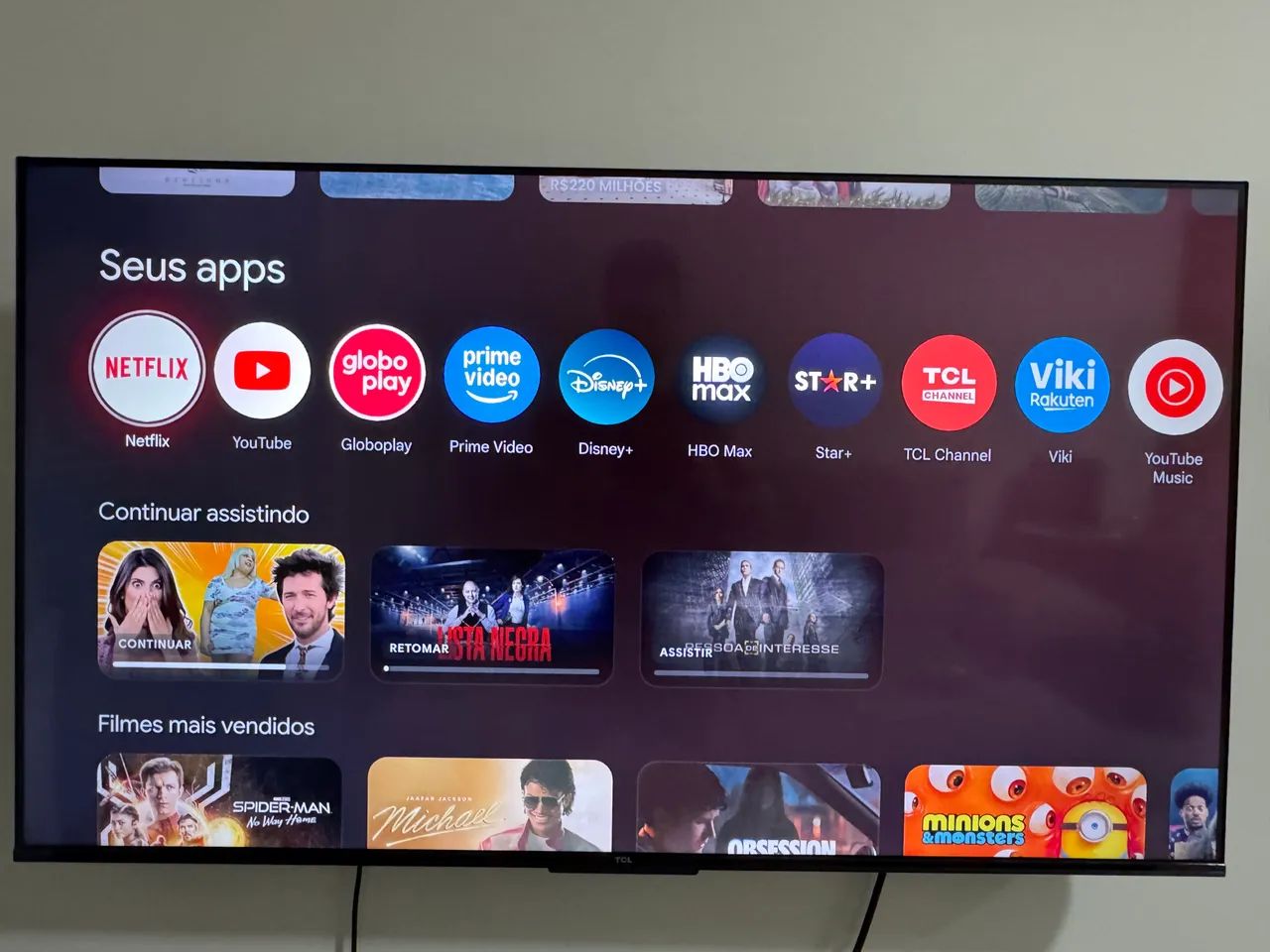 TV TCL QLED Google 50 