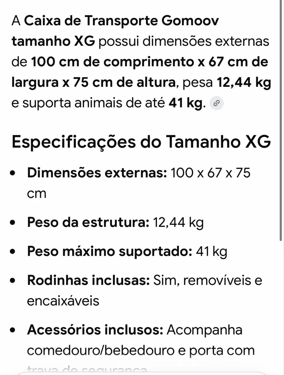 Caixa de viagem PET XG - Foto 3