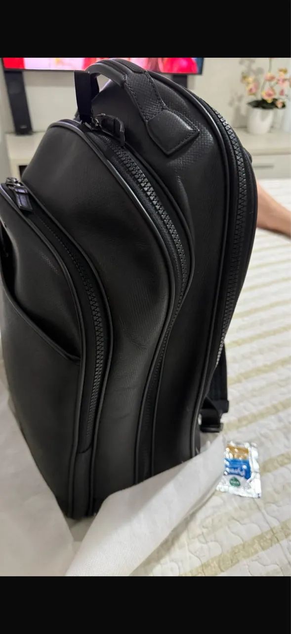Mochila Mont blanc couro original - Grande - Foto 2