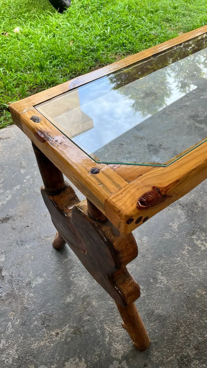 Mesa De Madeira Recuperada Rústica Artesanal - Foto 4
