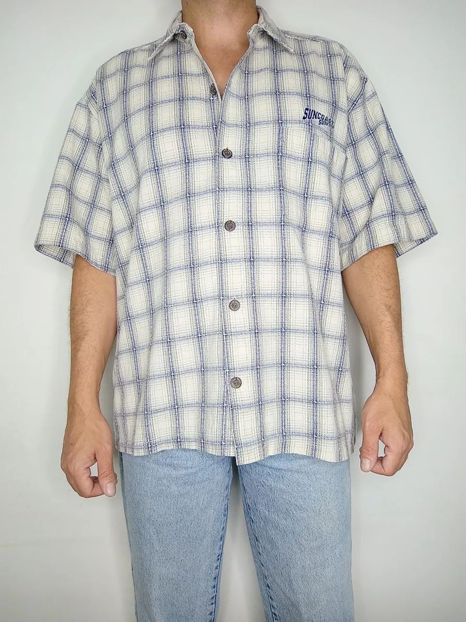 Camisa Vintage Surf 100% Algodão Tamanho M G  - Foto 4