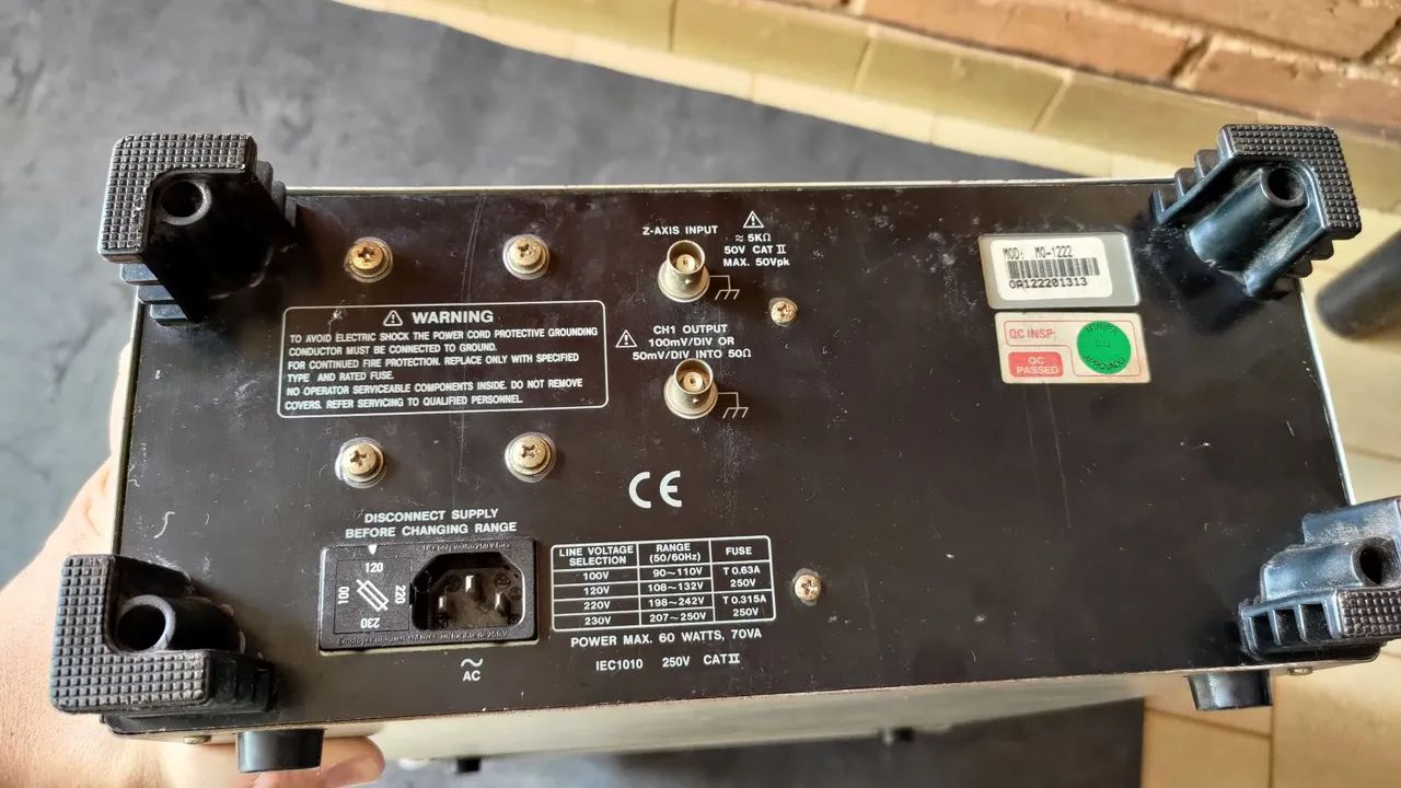 Osciloscópio Minipa 20mhz MO1222<br><br> - Foto 5
