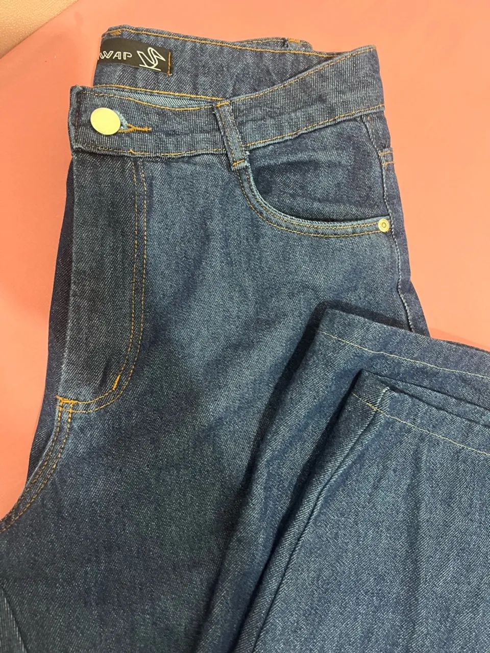 Calça Jeans Wide Leg,n40 - Foto 3