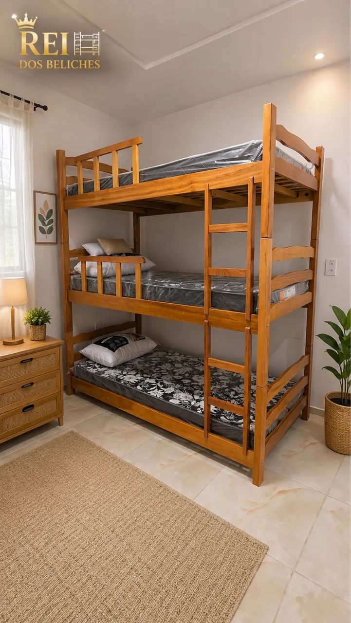 TODO TIPO DE CAMA DE MADEIRA MACICA PURA  - Foto 3