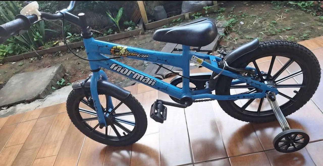 Bicicleta Infantil Aro 16 cor Azul - Foto 2