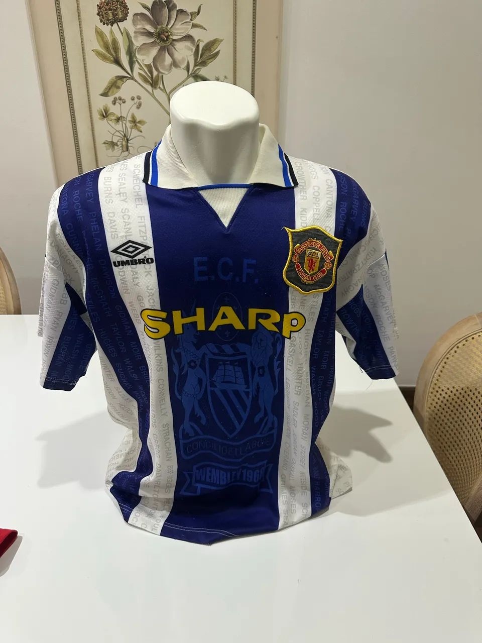Manchester United Third 1992/94 Umbro Sharp Tamanho G - Roupas