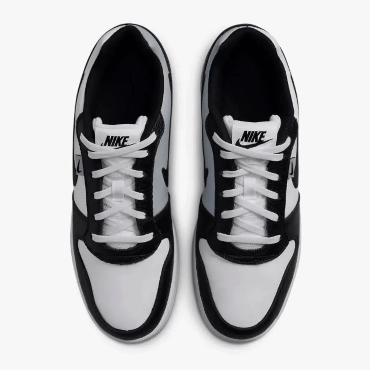 Tênis Nike Ebernon Low White Black Wolf Grey - Foto 4
