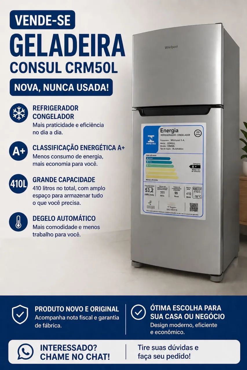VENDO GELADEIRA CONSUL - Foto 3