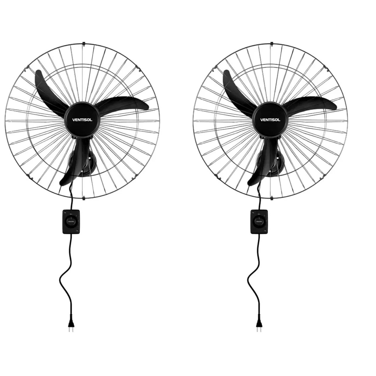 2 VENTILADORES DE PAREDE VENTISOL 60 CM 220V - Foto 2