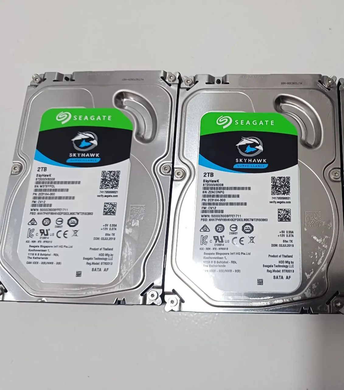 2 hds 2tb seagate skyhawk cftv dvr, NOVO!