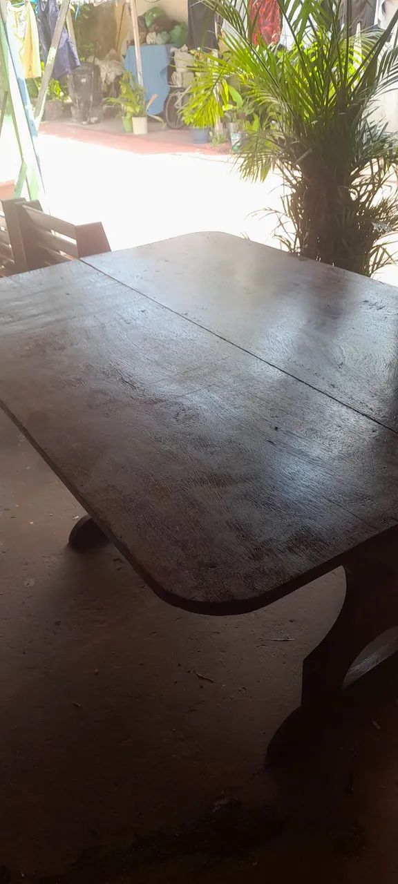 Mesa e dois sofás em madeira nobre - Foto 2