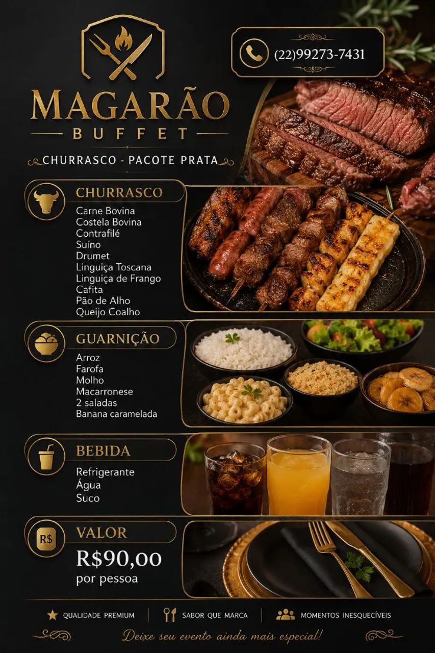 Buffet de churrasco a Domicílio 