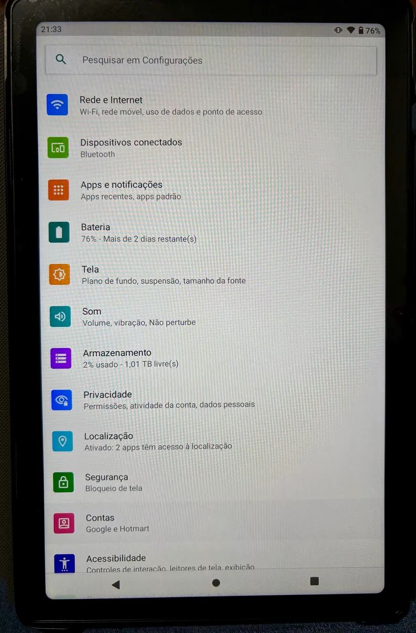 Vende-se Tablet 8Gb RAM e 1 Tb Armazenamento 