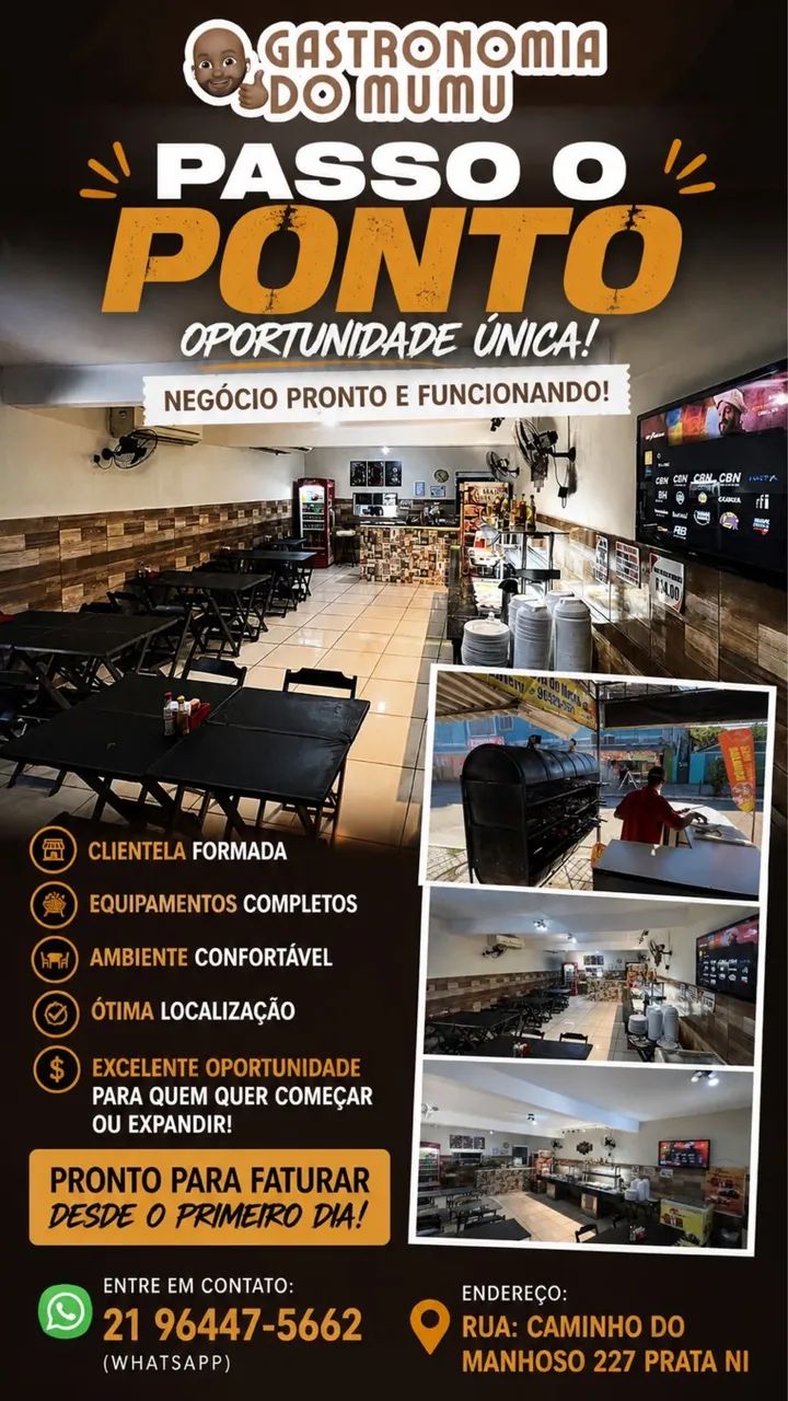 PASSO O PONTO DO MEU RESTAURANTE 