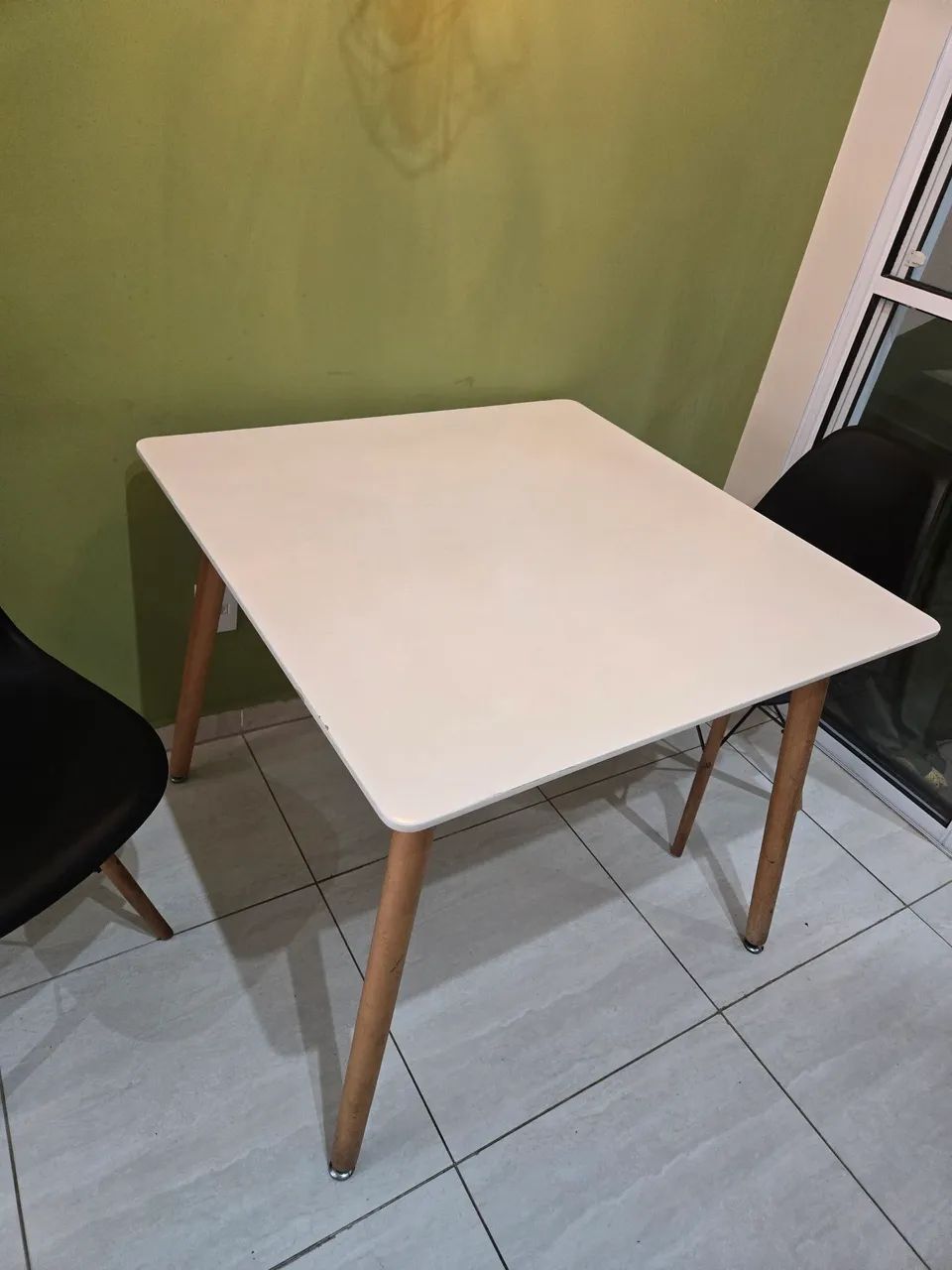 Mesa exames de 90 cm branca quadrada