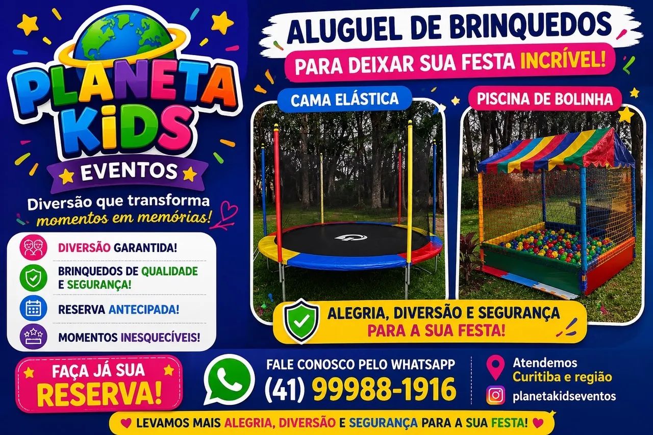 ALUGUEL CAMA ELÁSTICA PISCINA DE BOLINHA