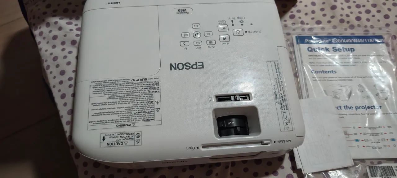 PROJETOR EPSON W49 HDMI (3.400 Lumens) - Foto 3