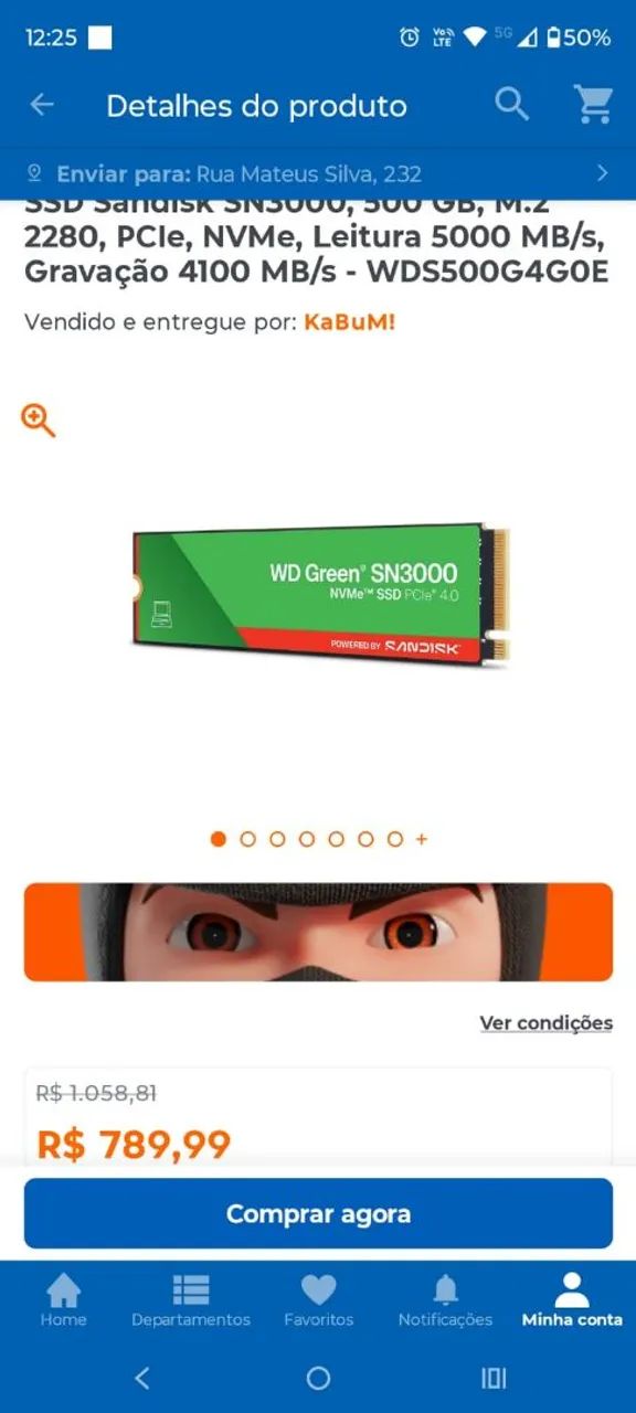 ssd nvme 500 gb com com caixa completo  - Foto 5
