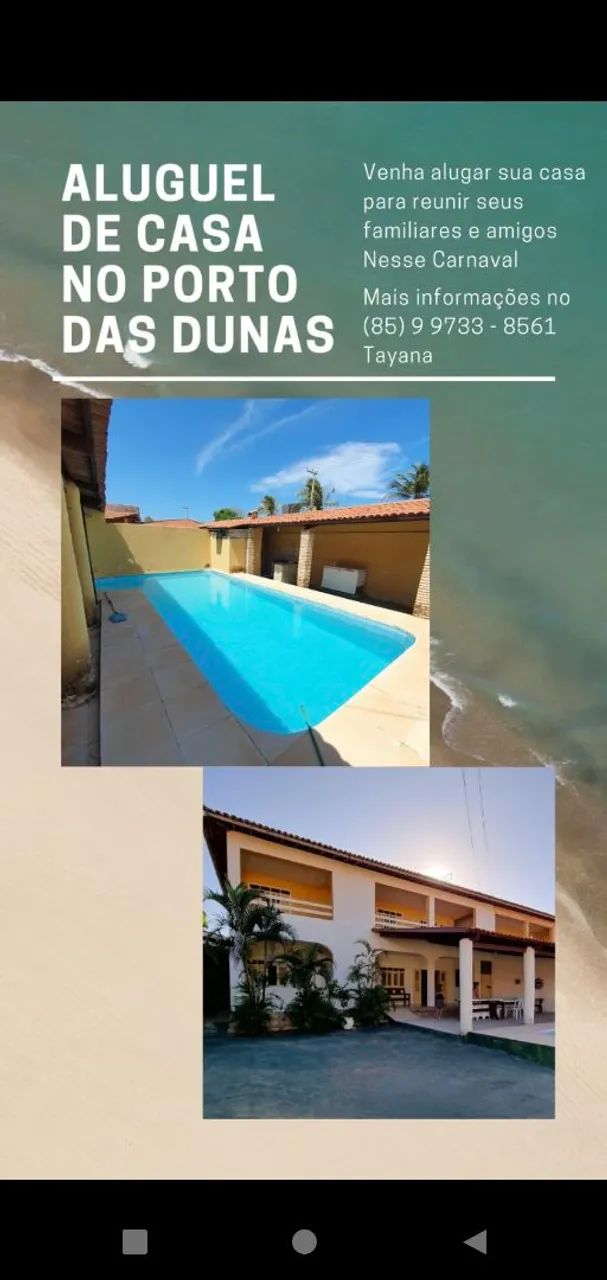 Casa de praia porto das dunas