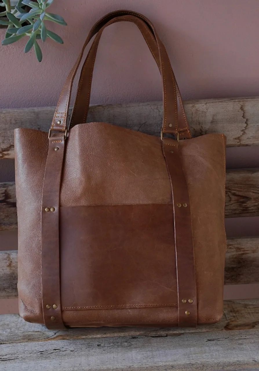 bolsa tote shopper +cinto corset de couro legitimo - Foto 4
