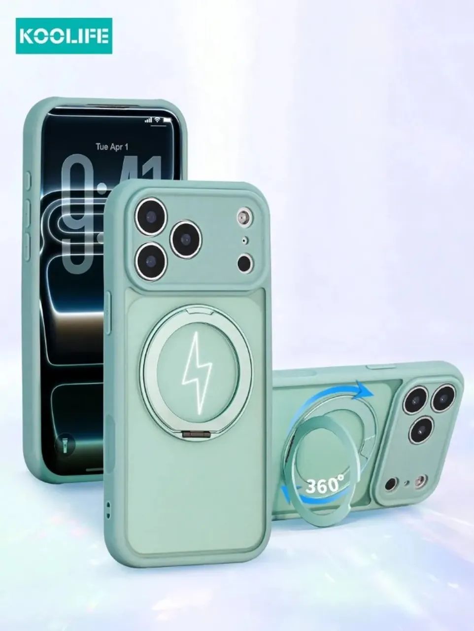 Capa Magnética Ciana Para Iphone 17 Pro Max.