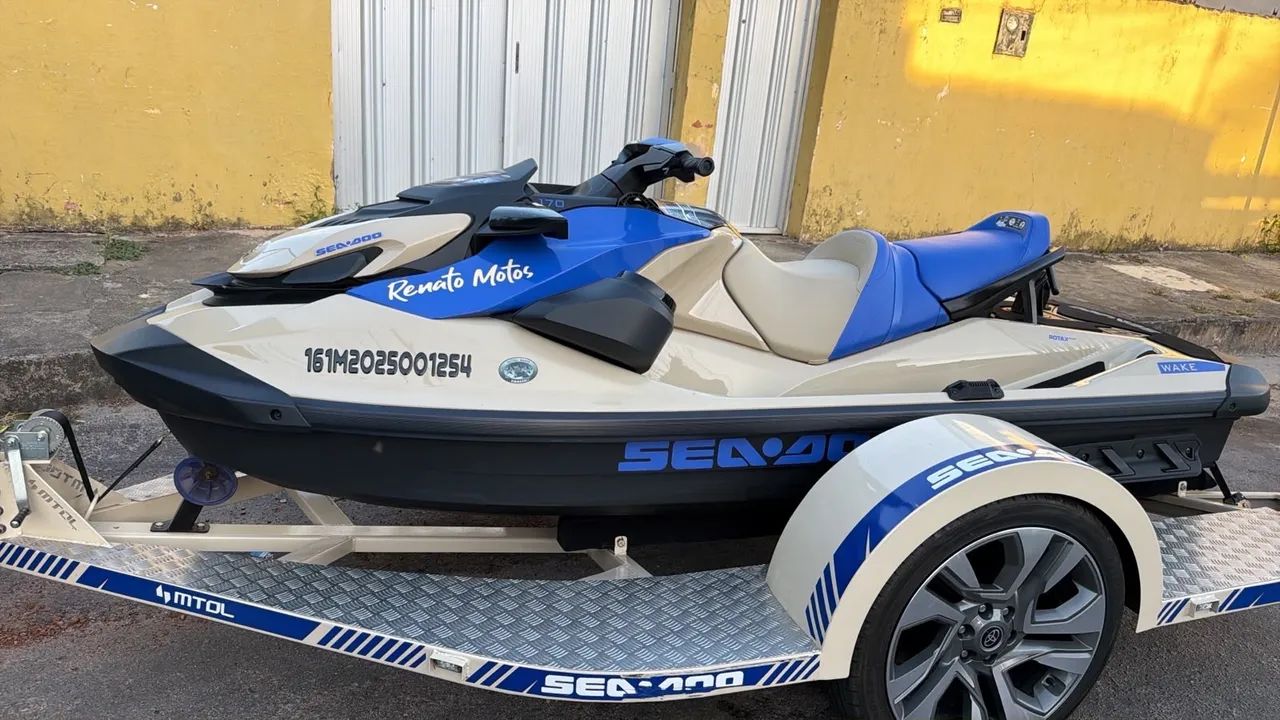Jetski seadoo Wake 170 + carroça  - Foto 4