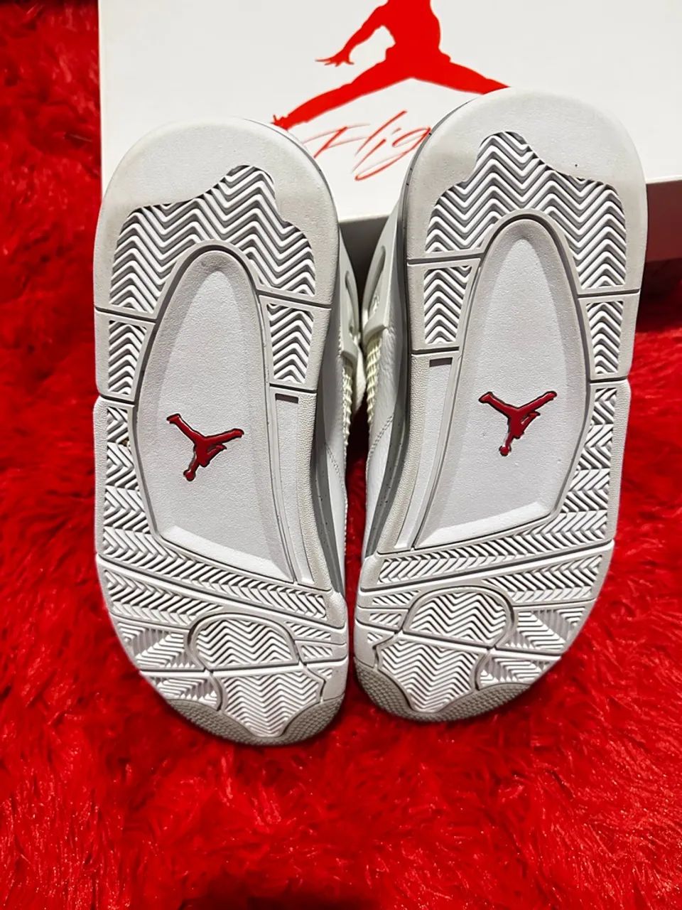 Tênis Air Jordan 4 Tech White - Foto 4