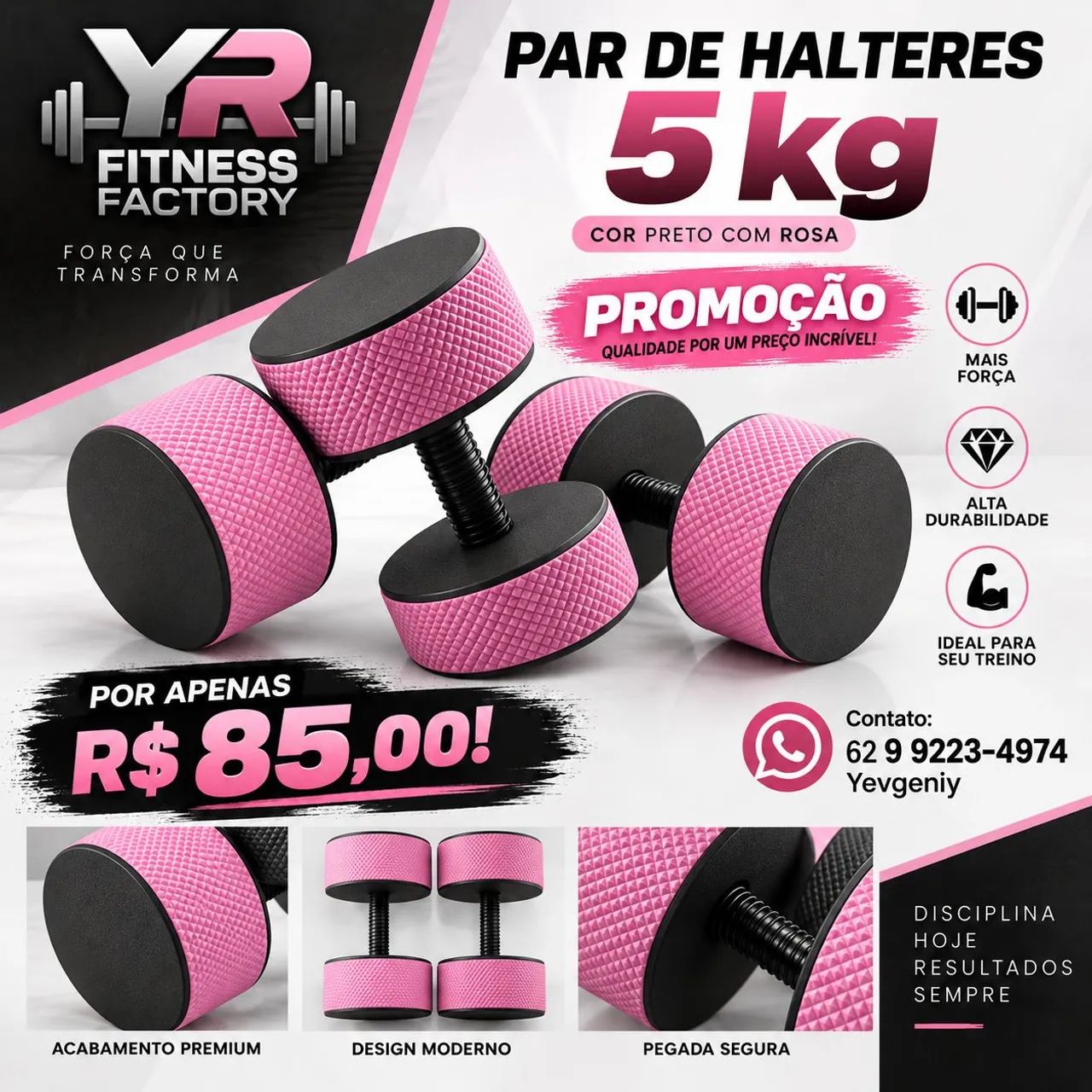 Par de halteres de 5kg