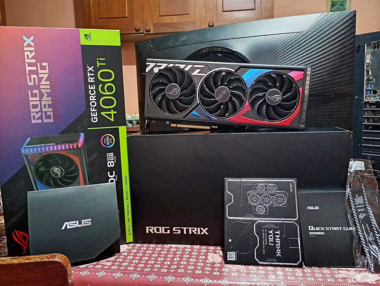 Placa de vídeo 4060ti Rog strix overclock edition IMPECÁVEL 