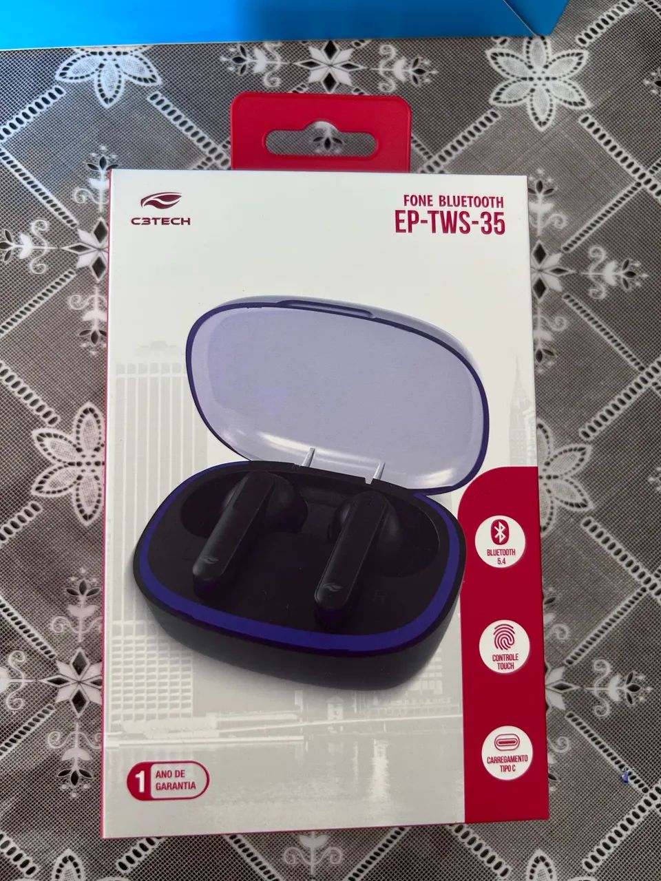 Fone Bluetooth TWS C3Tech EP-TWS-35 - Bluetooth 5.4 e Controle Touch - Foto 2