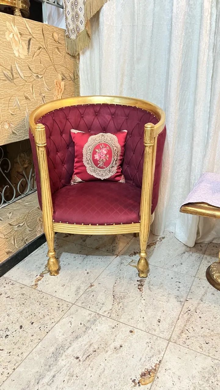 Par de poltronas Luís xv vintage Colonial  - Foto 2