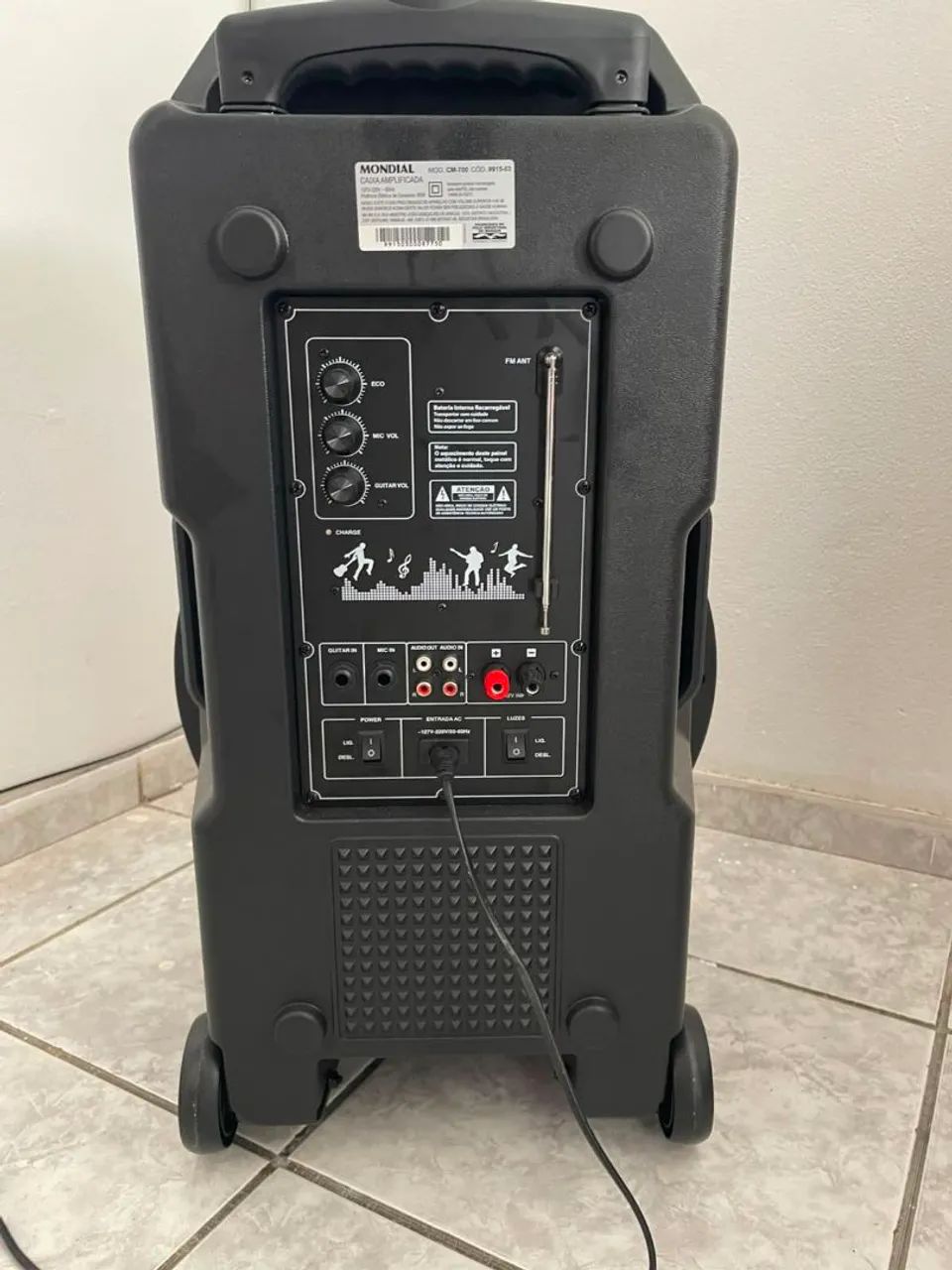 VENDO CAIXA DE SOM MONDIAL - Foto 2