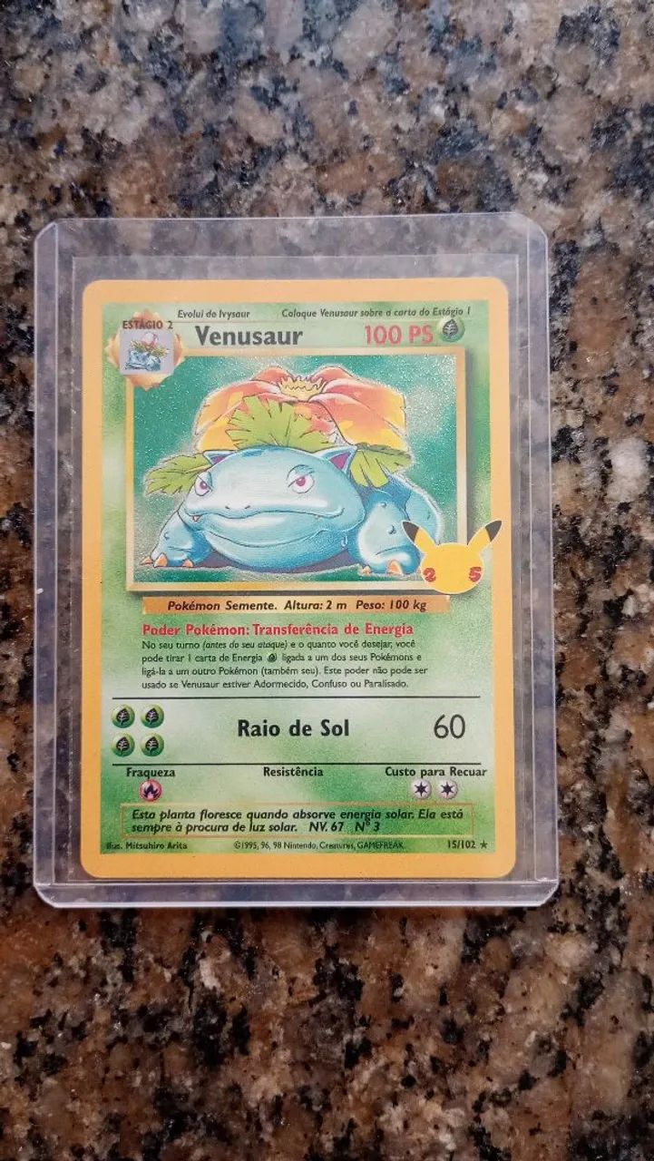 Venusaur coleção de 25 anos
