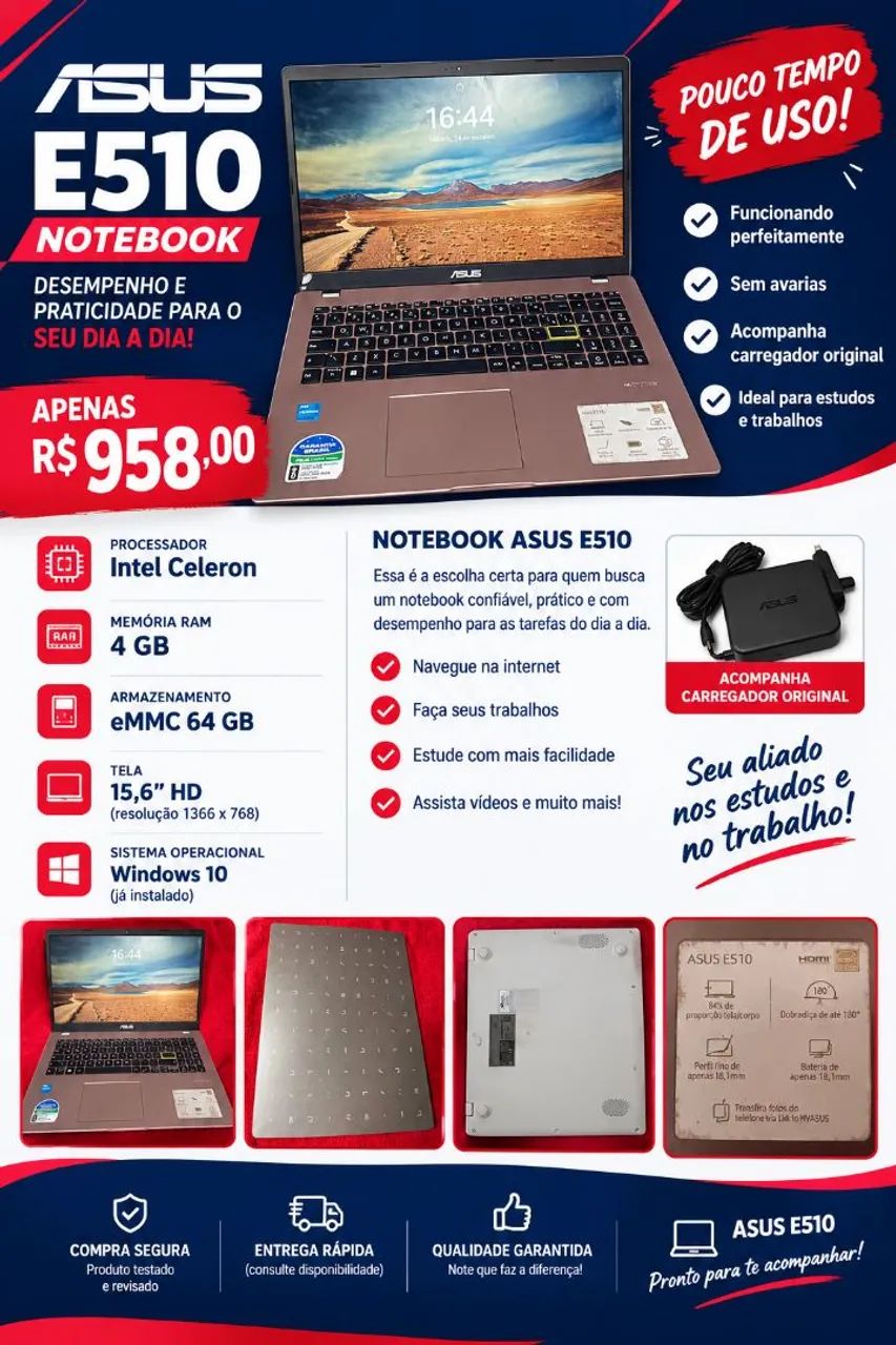 NOTEBOOK ASUS E510
