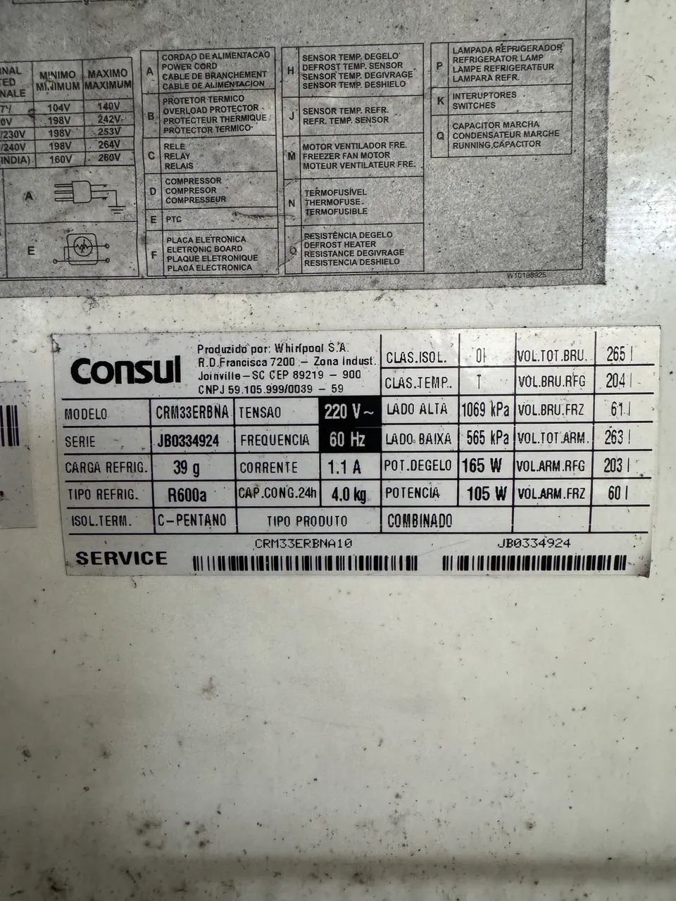 Geladeira Consul inox  - Foto 3