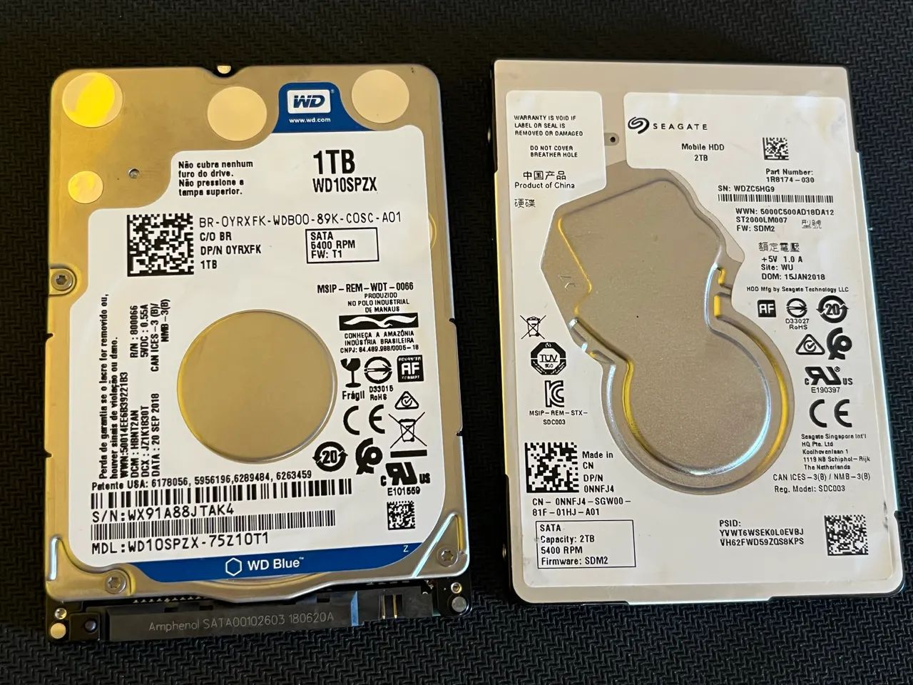 HDs de notebook 1tb e 2TB