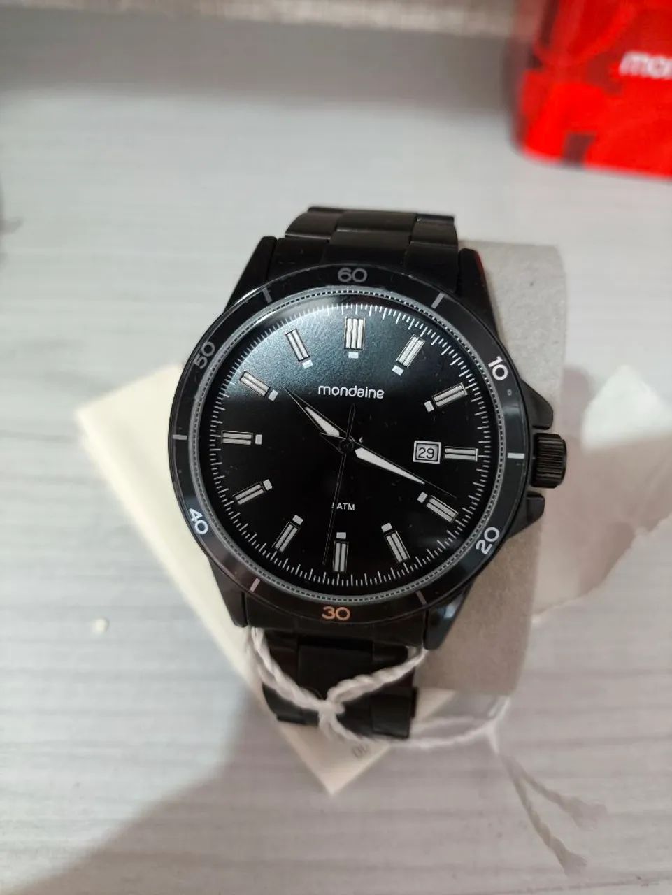 Relógio Mondaine ALL BLACK Aço Original  - Foto 5