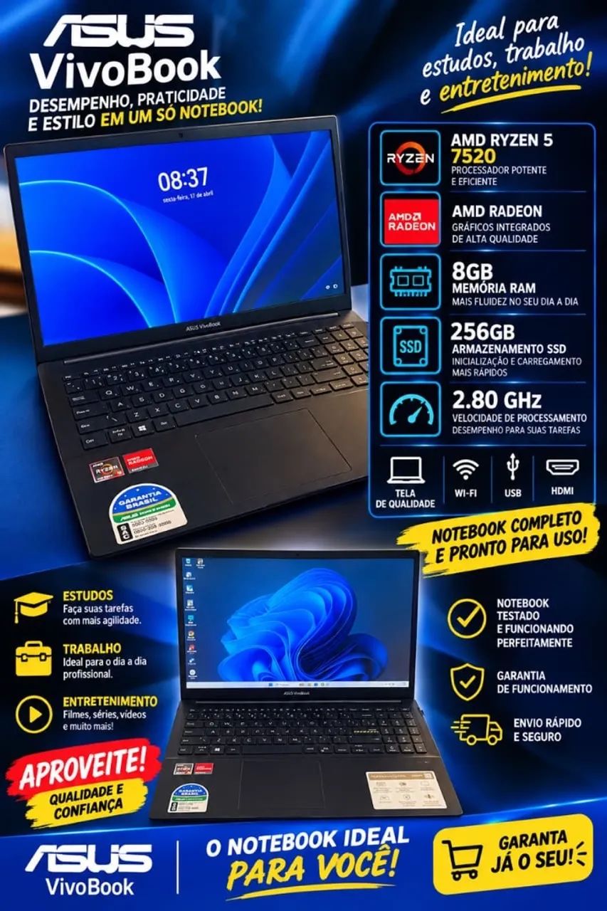 Notebook Asus Vivobook go 14/15