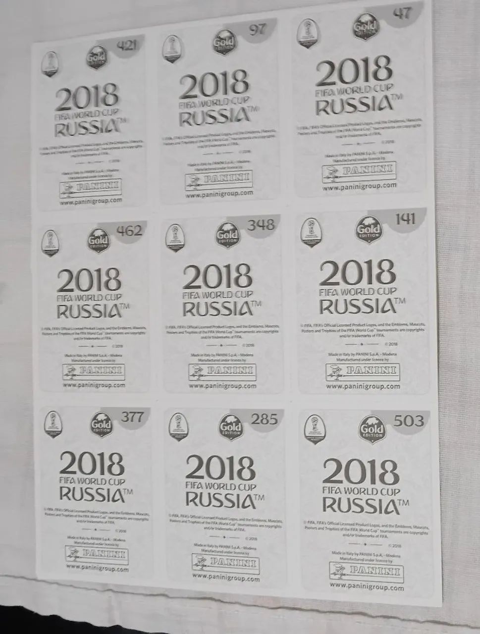 Figurinhas Douradas Importadas Suíça Copa 2018 - Foto 4