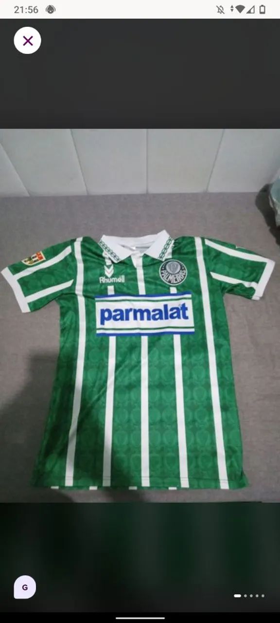 Camisa palmeiras Parmalat 