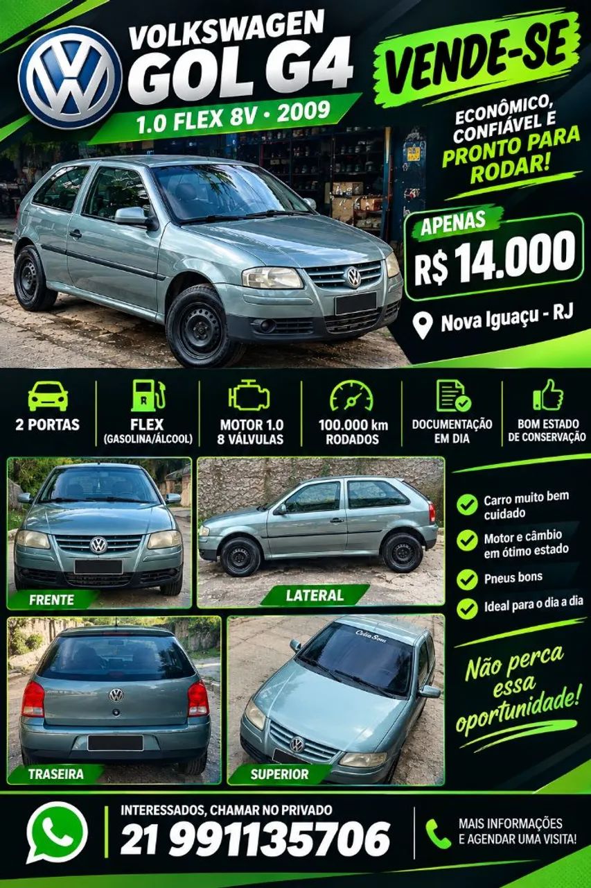 Volkswagen Gol GOL CITY (TREND) 1.0 MI TOTAL FLEX 8V 2P 2009