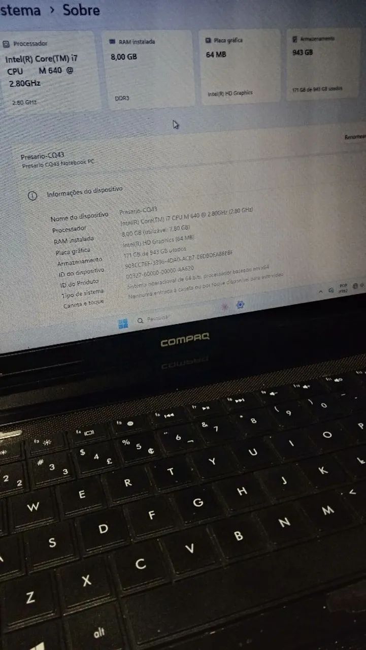 Notebook HP Compaq - Foto 3