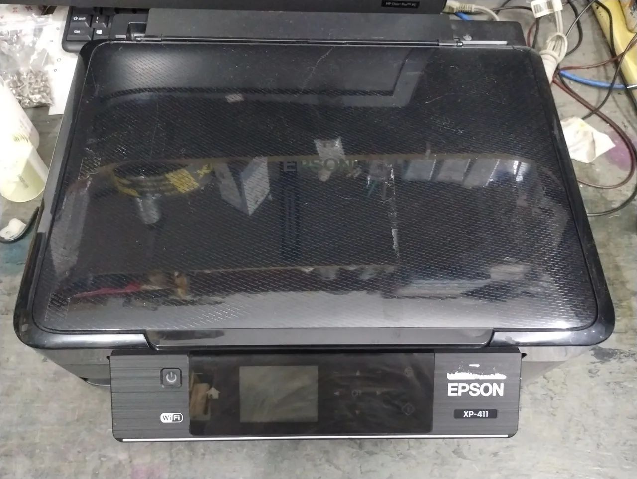 Impressora Epson XP-411 cabeça ruim restante ok