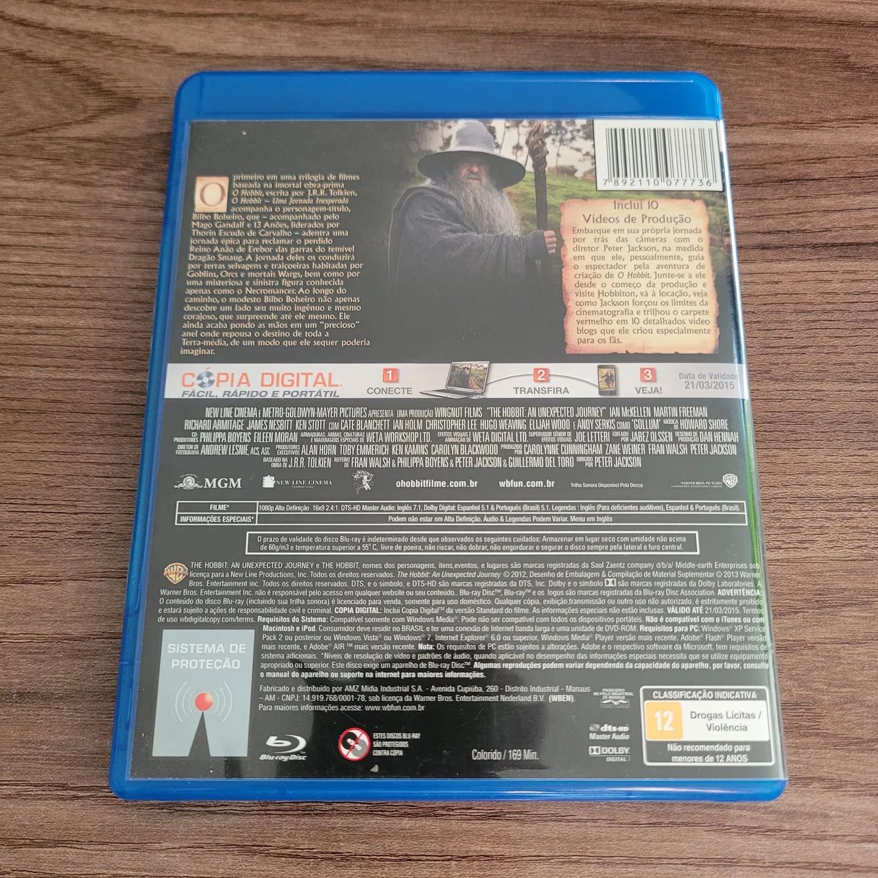 Blu-ray O Hobbit Uma Jornada Inesperada - 2 discos - Warner Bros - Foto 2