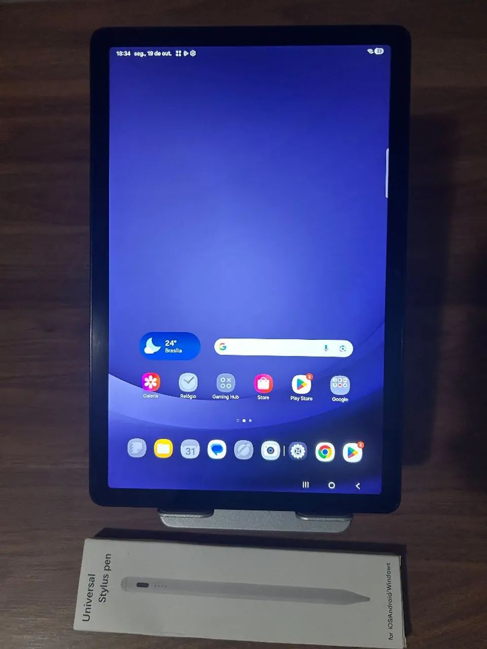 Tablet A9+ Samsung c/ Caneta e Capa - Foto 2