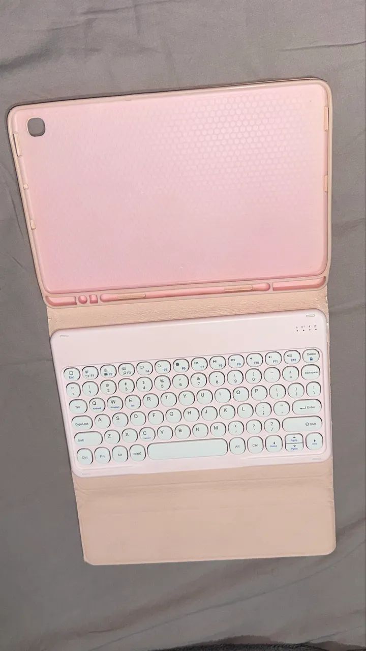 Capa com Teclado Bluetooth para Tablet Samsung Tab S6 Lite