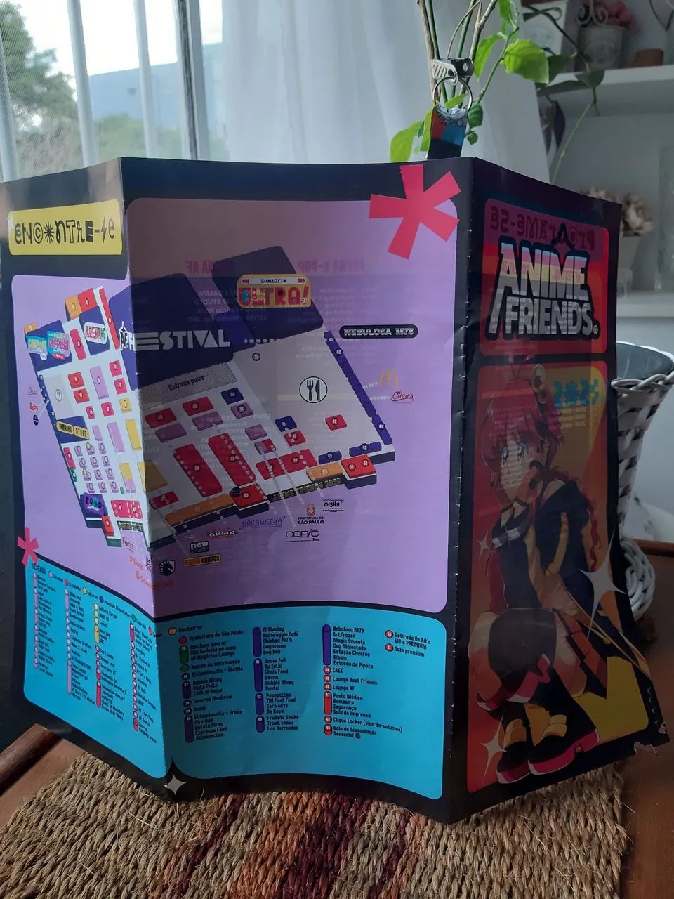 Anime Friends 2025: cordão e mapa divulgação usados  - Foto 4