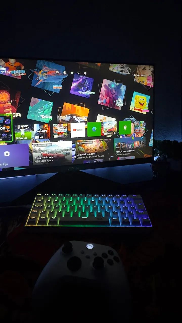 Teclado Semi-Mecânico Branco Red Dragon 60% - Foto 2